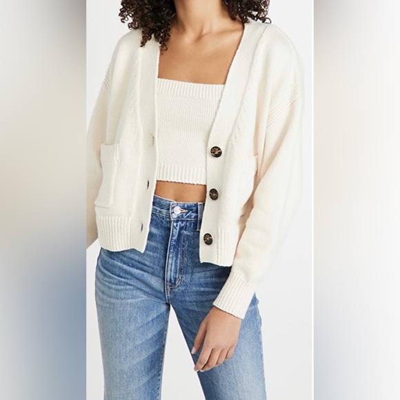 NEW!! ALC Cream Vincent Cardigan Sweater, L - Picture 3 of 17